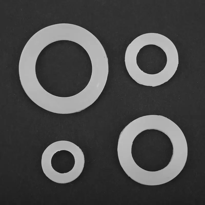 12pcs Silicone O-ring Flat Gasket White Silicone O-Ring Sealing Washers for Bellows Hoses 1/2 Flat Gasket 12pcs Silicone O-ring Flat Gasket White Silicone O-Ring Sealing Washers for Bellows Hoses 1/2 Flat Gasket