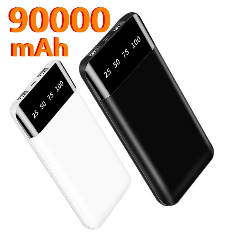 90000 MAh Power Bank Fast Power Bank For iPhone Xiaomi Huawei Samsung Portable External Battery portable usb charger