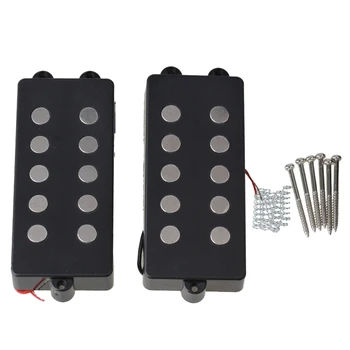 

Black Ceramic Magnet 5 String M Bass Humbucker Double Coil Pickup For For Bass Pack Of 2