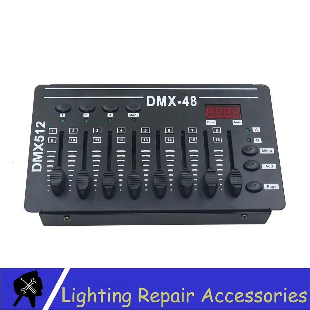 Console com Luz Console de Efeito de Iluminação de Discoteca Dmx para Iluminação de Palco Mini Controle Móvel Led dj 1 Luzes e Iluminação