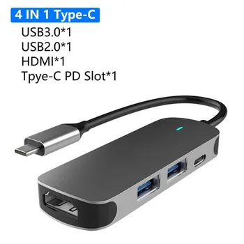 Type C Hub USB 3.0 2.0 Multi USB C Docking Station Laptop Switch HDMI-compatible for MacBook Pro Air for Notebook Laptop Phone 1