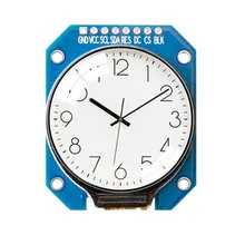 Círculo colorido módulo ips 1.28 polegada 8pin spi tft lcd tela redonda com placa de adaptador gc9a01 400 brilho 240 (rgb) * 240