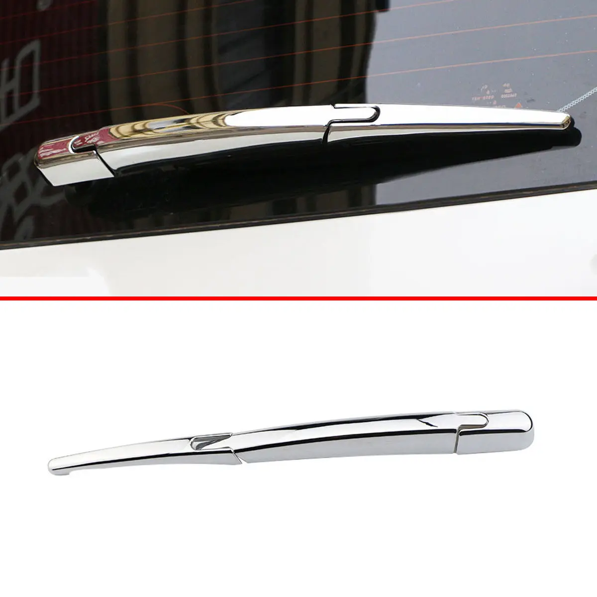 Comprar Cubiertas de cuchillas de limpiaparabrisas traseras cromadas para decorar para Nissan Qashqai J11 accesorios 2014 2015 2016 2017 2018 2019