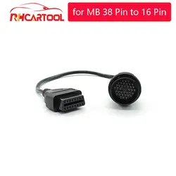 OBD2 автомобильный диагностический инструмент для MB 38 Pin to 16 Pin OBD2 удлинитель адаптер для Mercedes 38 pin OBD 38pin Разъем для Benz