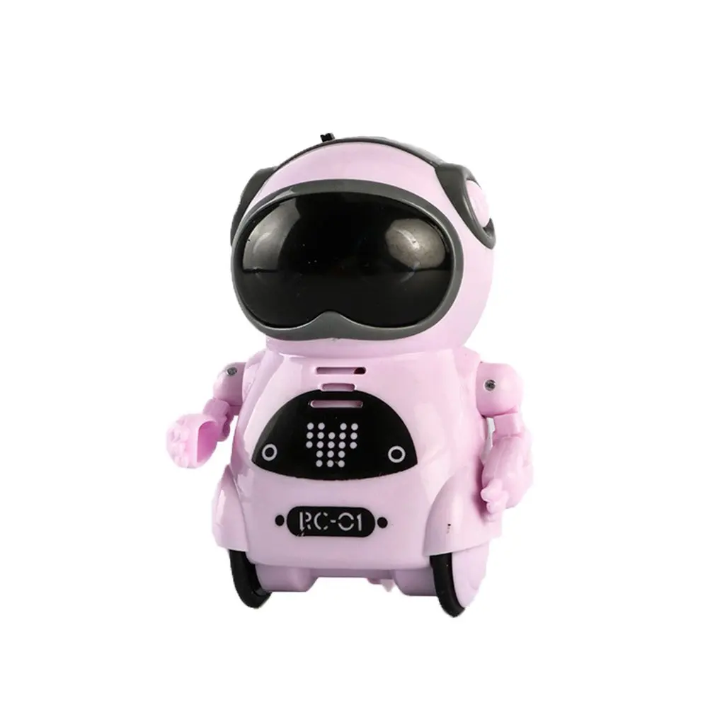 Pocket RC Robot Talking Interactive Dialogue Voice Recognition Record Singing Dancing Telling Story Machine Mini RC Robot Gift
