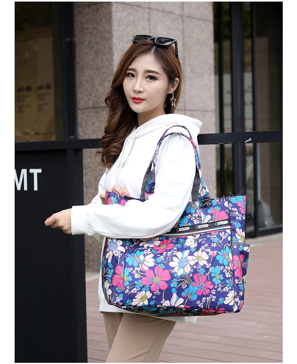 Women Canvas Shoulder Bag Totes Handbag Simple Crossbody Bags Interior Pocket