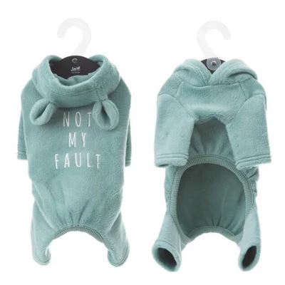 Sky Blue FATHIN Одежда для питомцев, собачий Костюмы комбинезон для животных для маленьких собачья Пижама четыре ноги зимние Роскошные Kawaii одежда с принтом в виде собак M-FB - Цвет: Sky Blue
