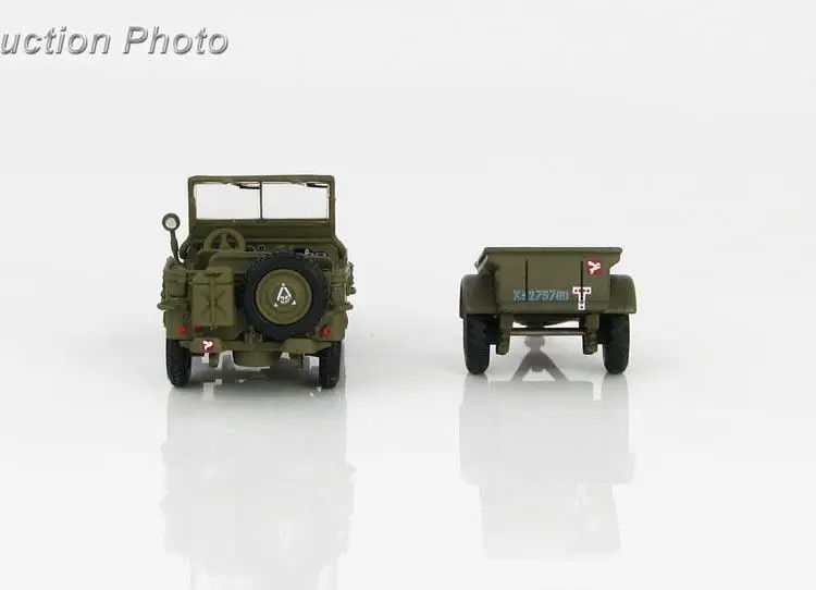 HM Willys британские десантные Jeep w trail 6th дивизии 1/72 модель, полученная литьём под давлением