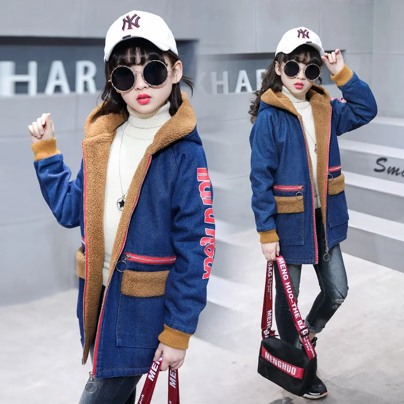 

Girls plus Velvet Jacket 2019 New Style Autumn And Winter Western Style Childrenswear GIRL'S 6 Cowboy 7-8-9-10-Year-Old 12 Trenc