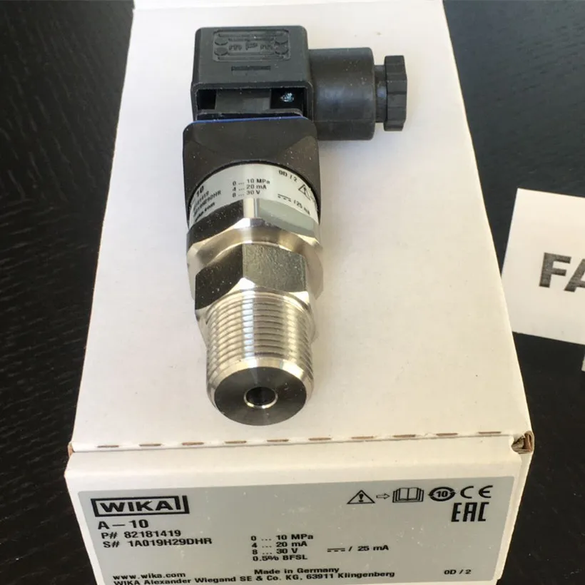 WIKA S10 Druckmessumformer 8767971 Transmitter 0..1bar DigitalAnzeige