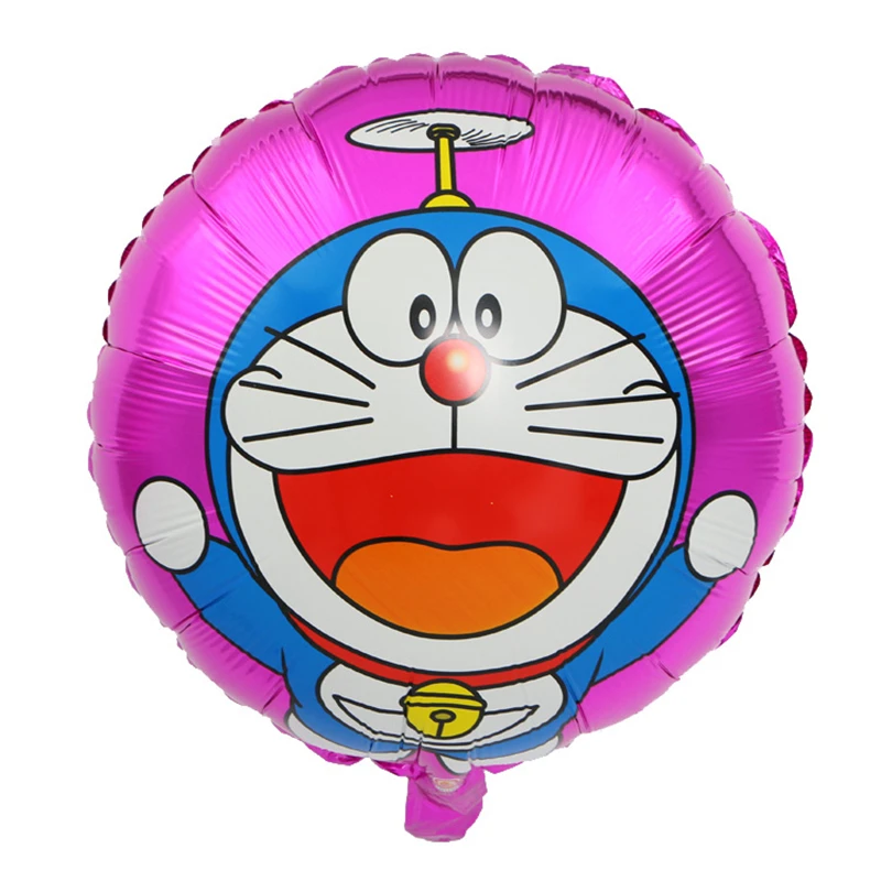 1" Корона часы кошка алюминиевая пленка шар мультфильм Doraemon робот кошка шар День рождения украшение шар