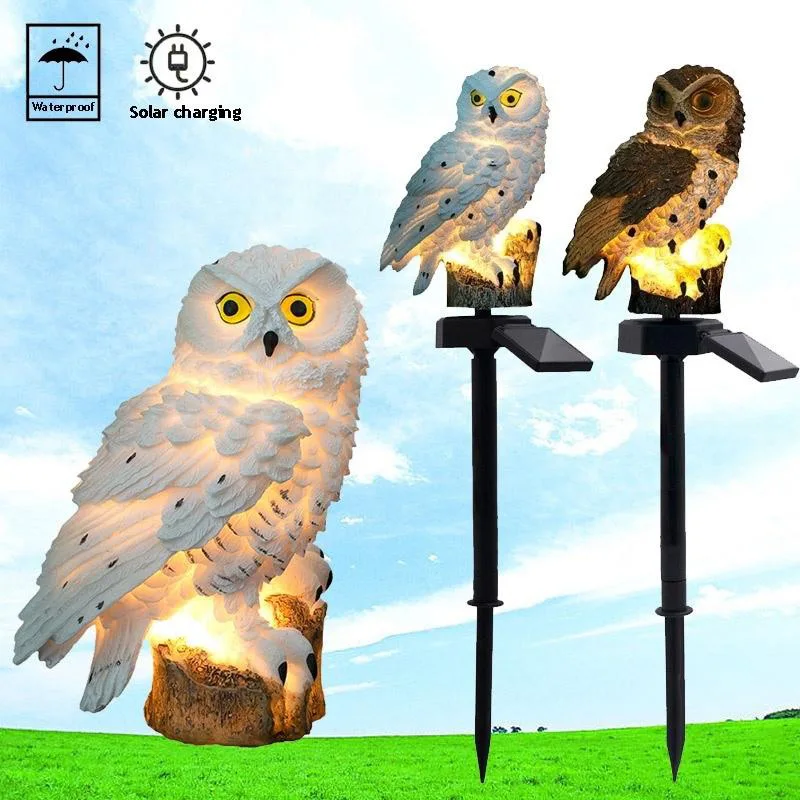 

LED Solar Garden Light Outdoor Parrot Owl Fairy Light Lawn Lamp Garden Decor Landscape Night Waterproof Animal Shape Lamp