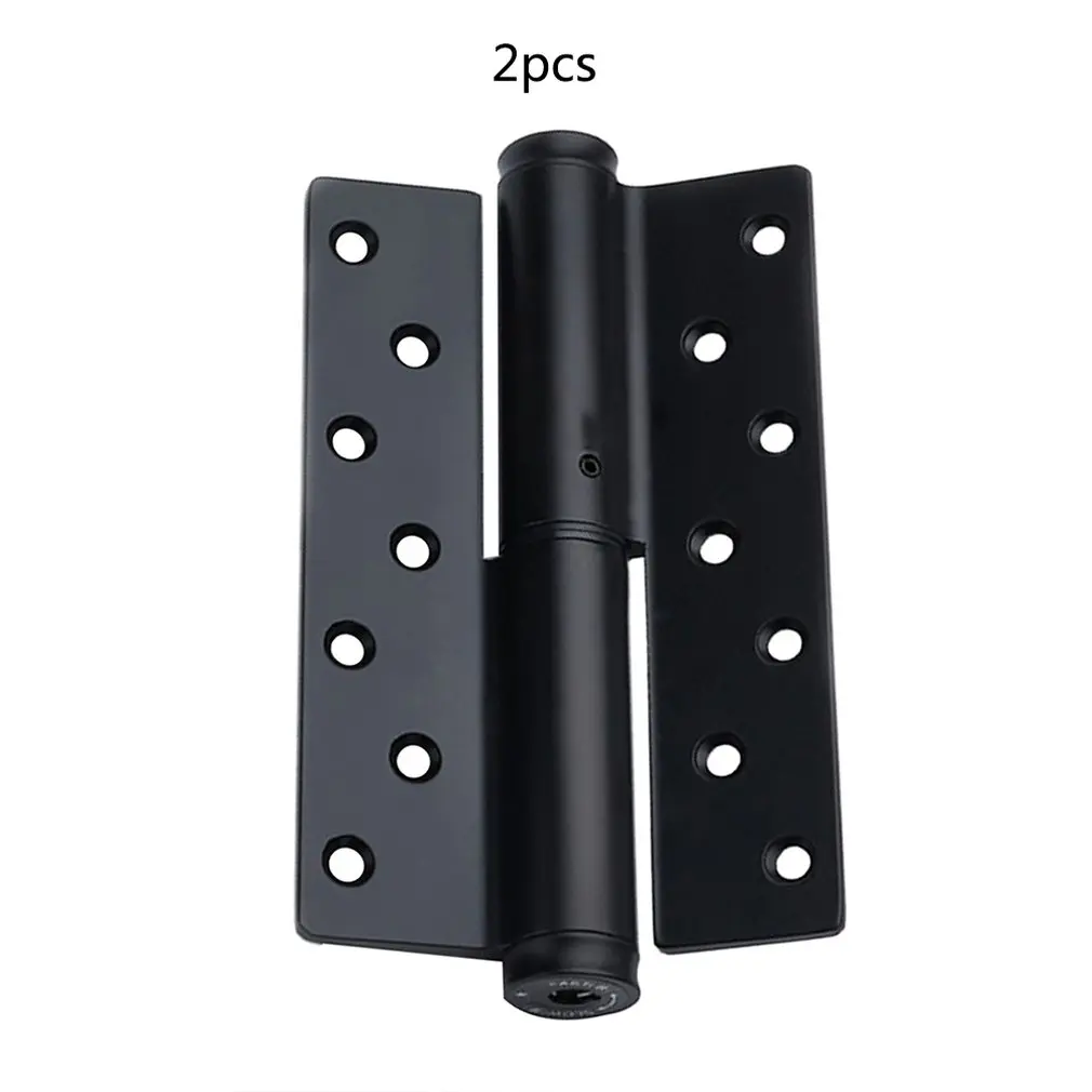

2pcs 5inch Automatic Door Closer Hinge Hydraulic Buffer Damping Spring Hinged Blind Door Self-Closing Page Right Open