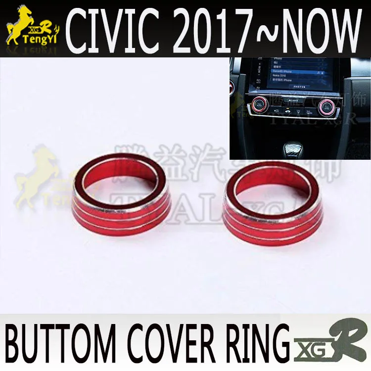 

xgr inside air conditioning buttom cover car accessory for the 10th civic body part 2016 2017 2018 2019