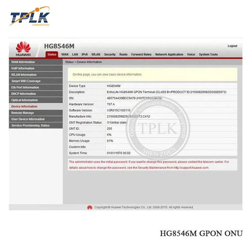 40 шт./лот оригинальный HG8546M Gpon ONU ONT с 1GE + 3FE VOICE WIFI |