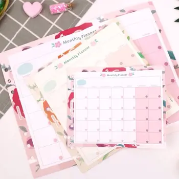

Sharkbang 20/40 sheets Kawaii Floral A5 A6 Loose leaf Notebook Refill Paper Weekly Monthly List Planner Agenda Stationery