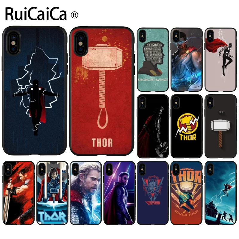 Ruicaica Marvel hero Thor Newly Arrived Cell Phone Case for Apple iPhone 8 7 6 6S Plus X XS MAX 5 5S SE XR 11 11pro max Cover |