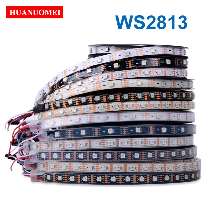 5V LED strip Dual-Signal 5050 RGB Individual Addressable WS2813 WS2812B Update 