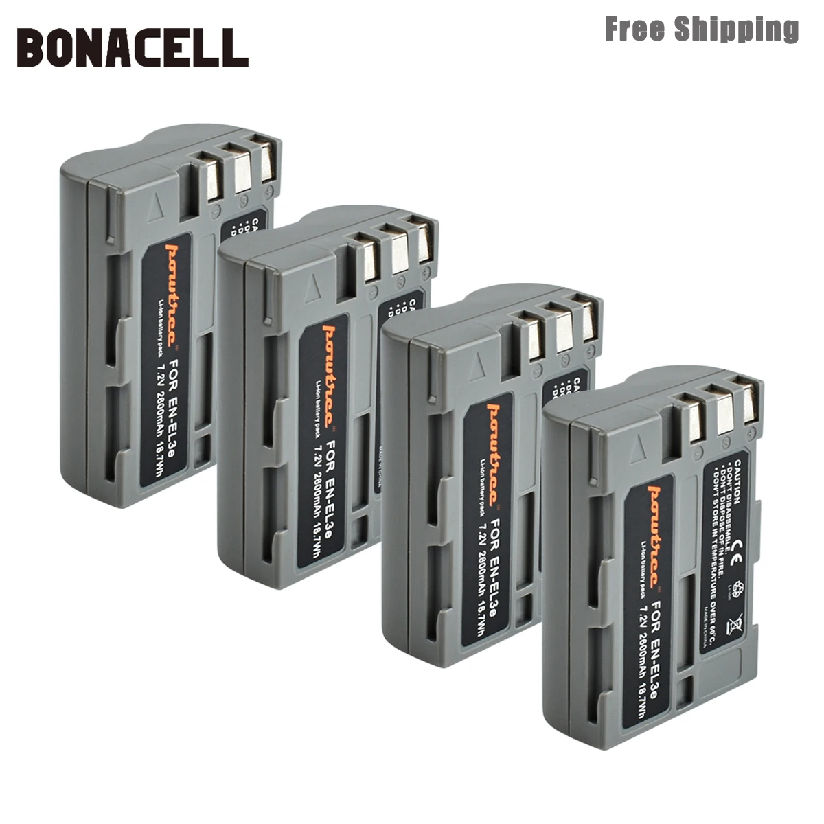 Аккумулятор для цифровой камеры bonacel 2600 мАч Nikon D300S D300 D100 D200 D700 D70S D80 D90 D50 L50|Цифровые
