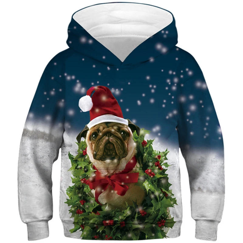 Girls christmas hoodies Clearance