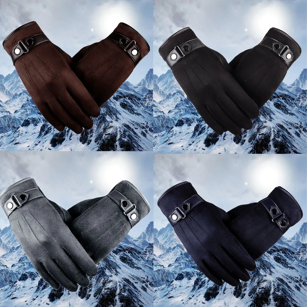 Противоскользящие перчатки мужские теплые мотоциклетные лыжные перчатки для сноуборда дышащие водонепроницаемые рукавицы спортивные перчатки для сенсорного экрана варежки