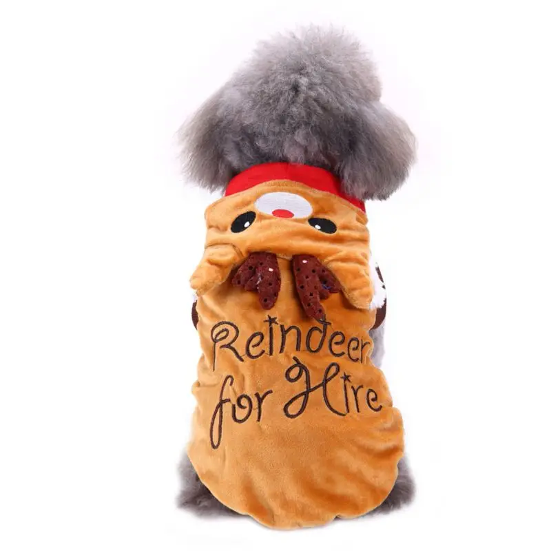 Осенне-зимняя одежда для собак на молнии; Рождественская одежда для домашних животных; размер xs-xxl; комбинезон с четырьмя ножками для домашних собак; бульдог; PGM