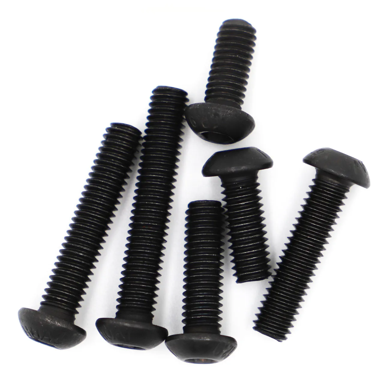 5-50pcs ISO7380 M2 M2.5 M3 M4 M5 M6 Black Grade 10.9 Button Head Hexagon Hex Socket Cap Allen Bolt Screws