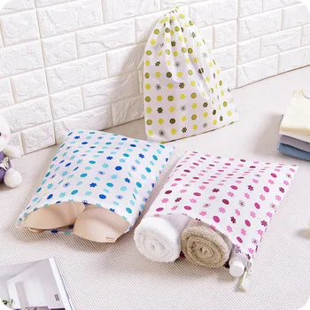 

VOGVIGO 2pcs Lovely Printed Makeup Pouch No Anti-cloth Drawstring Cosmetic Bag Draw Pocket Home Storage Fruit Photo Purse Bags