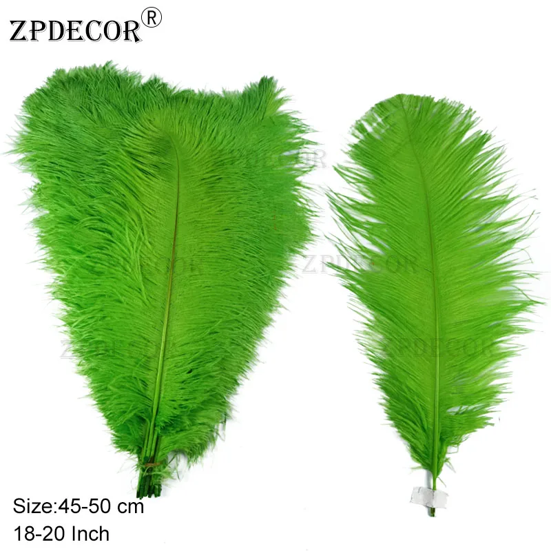 ZPDECOR 18 20 дюймов 45 50 см стандартное страусиное перо для изготовления ювелирных