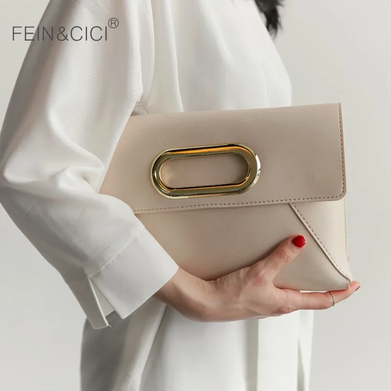 Day clutches party bag women large big envelope handbag new crossboday bag beige black