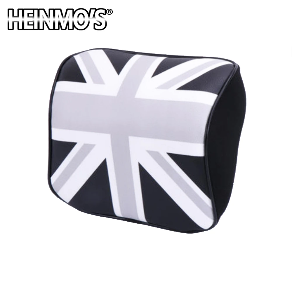 Подходит для всех Mini Cooper pu кожаная поверхность мягкая пена с эффектом памяти подголовник для отдыха Поддержка Подушка универсальная подушка для шеи - Название цвета: Gray Jack