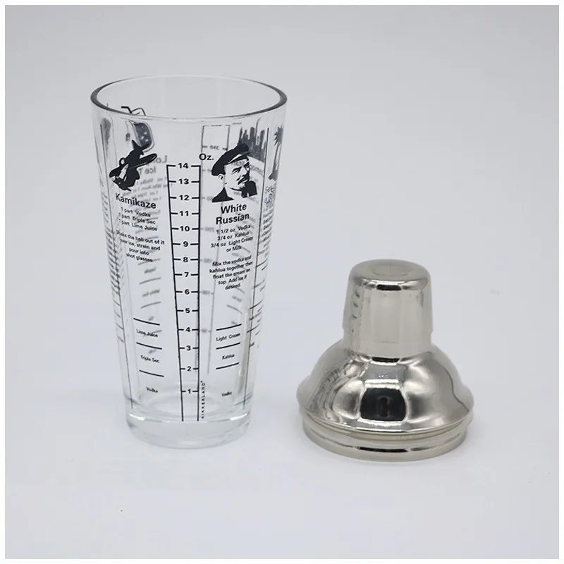Best Offers Fashion glass with scale cocktail shaker multifunctional snow grams pot bartender tool bar special