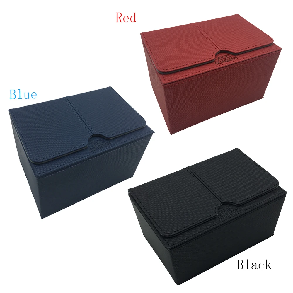 Aegis Guardian Card Case Deck Box Per Magic Yugioh Tcg Holder: 160 + Nero, Rosso, Blu