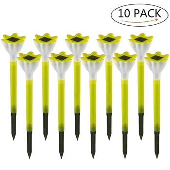 

10pcs Outdoors Led Solar Lights Waterproof Lawn Lamps Street Lighting Luminaria For Garden Decoration Solar Powered Path Lights