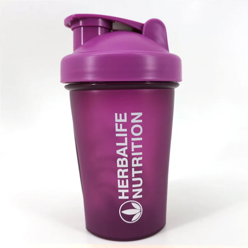 pruple with ball С фабрики 5 ярких цветов Новинка 500 мл Herbalife питательная пластиковая бутылка для воды портативная прозрачная Спортивная бутылка для воды - Цвет: pruple with ball