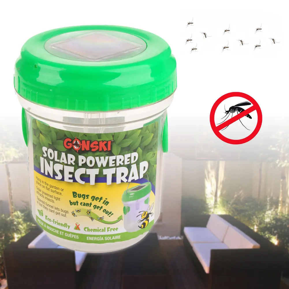 

Solar Repellent Pest Trap Indoor Solar Mosquito Killing Lamp Outdoor Lights Zapper Portable DC 3.2V