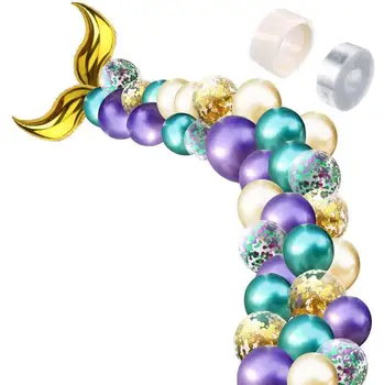 

Mermaid Tail Balloon set Mermaid Under The Sea Theme Party Birthday decor Garland Balloon Arch Kit Photography Backdrop 20sets