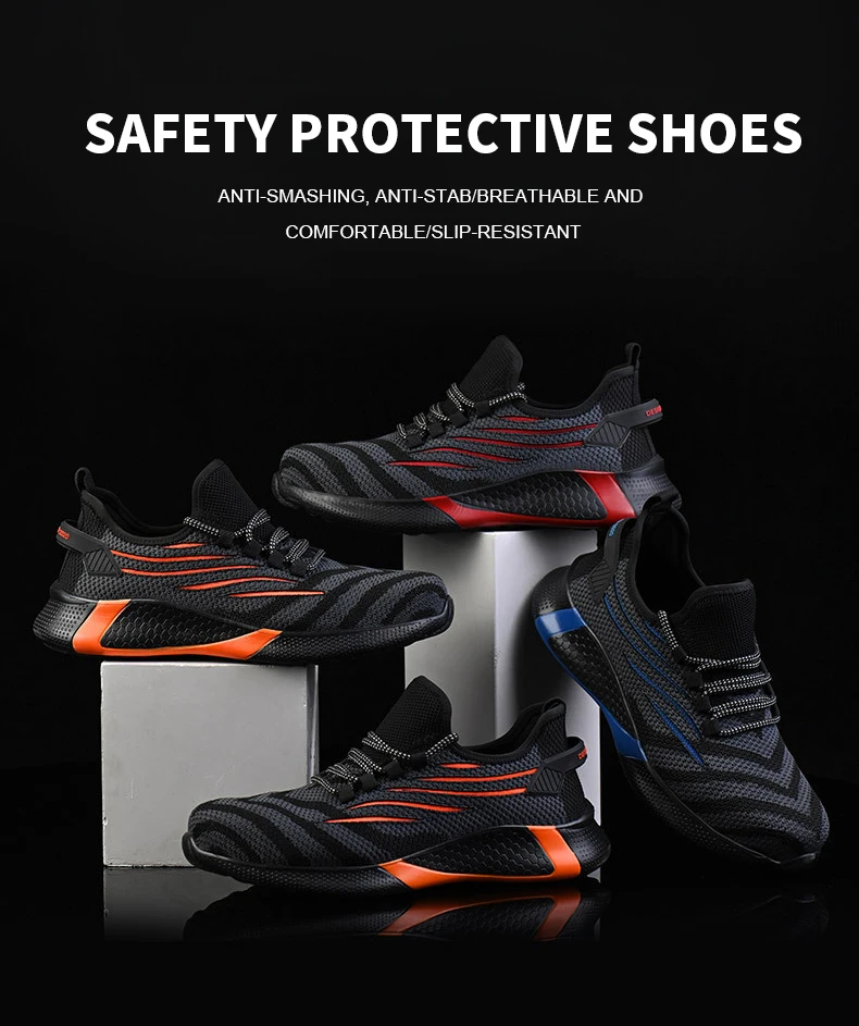 35-48 Size Female Summer Hiking Shoes Lightweight Steel Toe Safety Shoes Outdoor Non-slip Anti-puncture Work Boots for Men heat protective gloves