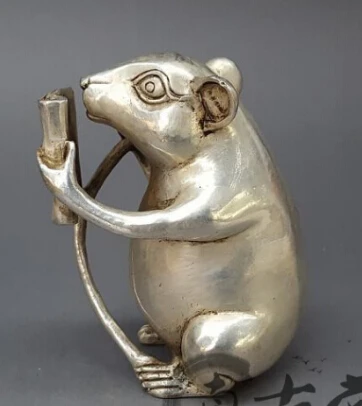 

Hot selling white copper sculpture of Chinese zodiac rat and animal sculpture birthday gift family accessories