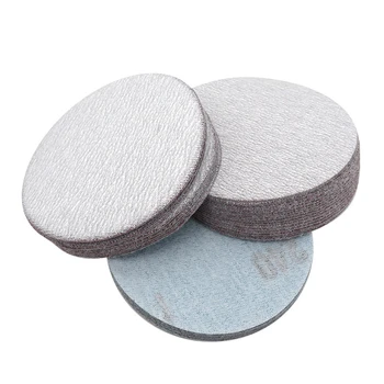 

30pcs 3 Inch 75mm Disc Sandpapers Self-adhesive Flocking Polishing 80# Grit New