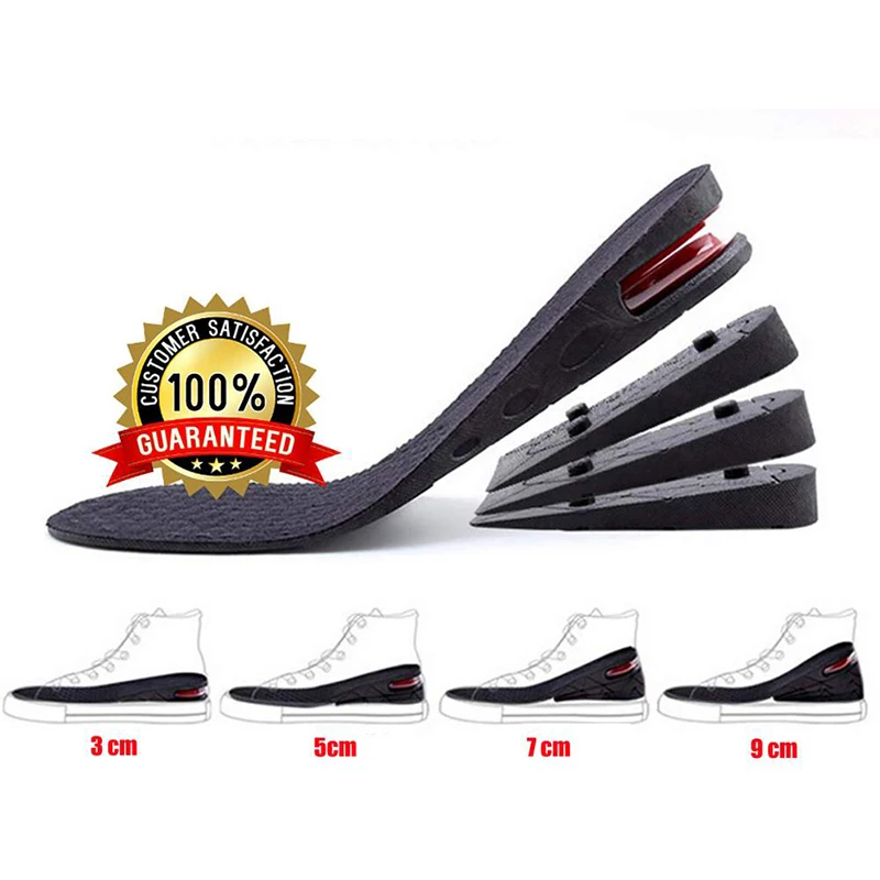 6 cm Air Cushion Heel Insert Increase Taller Height Lift Shoes Insole for Man 