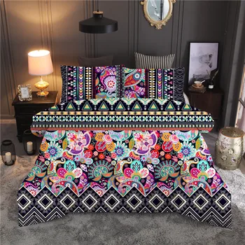 

Bohemian Printed Bedding Set Mandala Duvet Cover Sets Queen King Quilt Cover Bed Linen