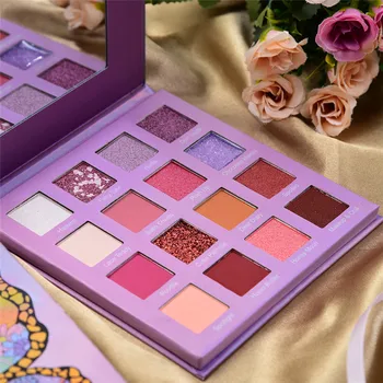 

16 Colors Natural Matte Glitter Eyeshadow Pallete Nude Shining Lasting The Shadows Cosmetics Winter Warm Color Eyehadow TSLM1