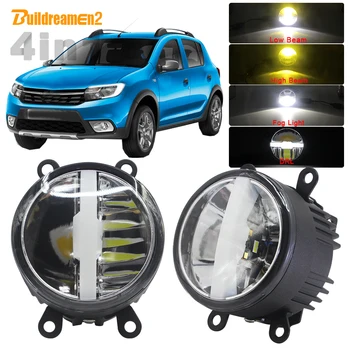 

Car 5000LM LED Headlight High Beam Low Beam Fog Light DRL + Harness Wire 12V For Renault Sandero / Stepway Hatchback 2008-2015