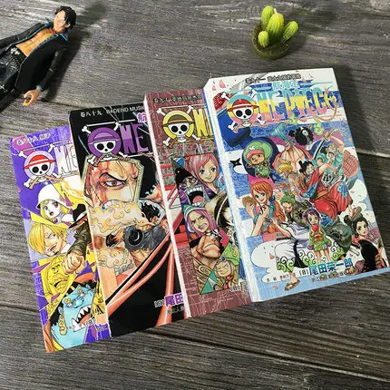 4 Books One Piece Vol 90 91 Japan Teens Adult Caricature Cartoon Manga Comic Book Simplified Chinese China Version Age 15 Literature Fiction Aliexpress