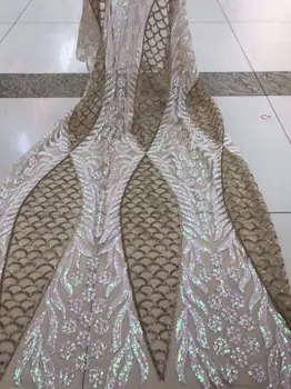 

DiuDiu-9.9915 embroidered Mesh Tulle fabric Factory price sequins Nigerian lace fabrics