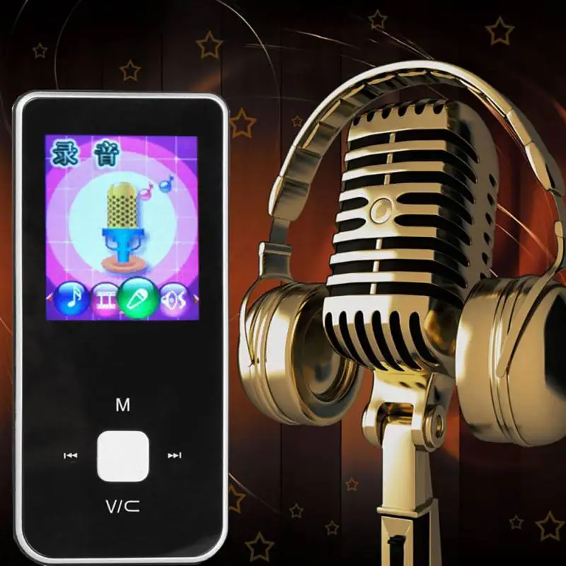 Новая портативная MP3 Кнопка проигрывателя ультра тонкий MP3 музыкальный плеер 1,8 дюймов мини MP3 музыкальный плеер Поддержка TF карты fm-радио электронная книга