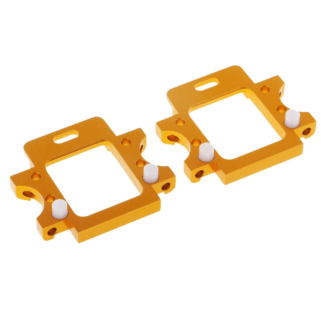 2pcs Aluminum Rear Gear Box Mount for HSP 1/10 RC On-road Cars/ Buggy/ Truck