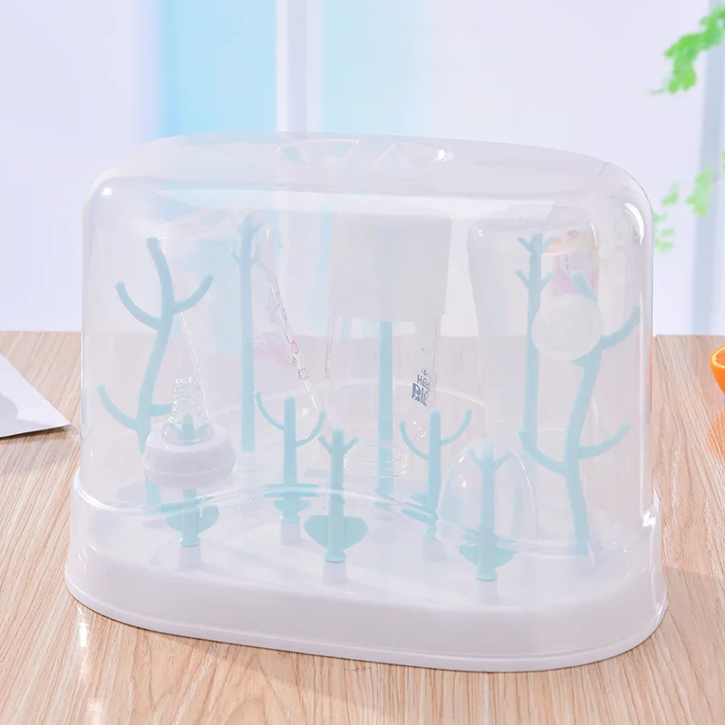 

Maternal And Child Supplies Draining Shelf BABY'S Feeding Bottle Storage Cover [Good German Meng] Feeding Bottle Drying Rack Mul