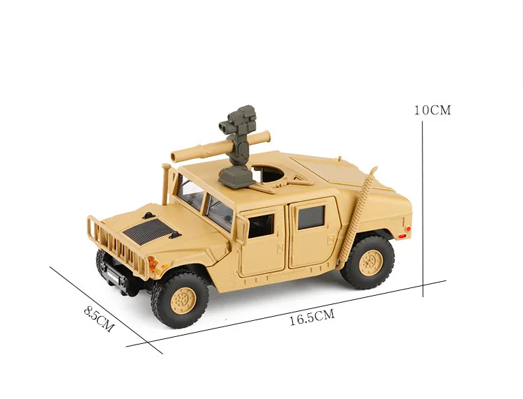 1/32 масштаб военная модель игрушки армия США H1 SUV литая металлический звуковой